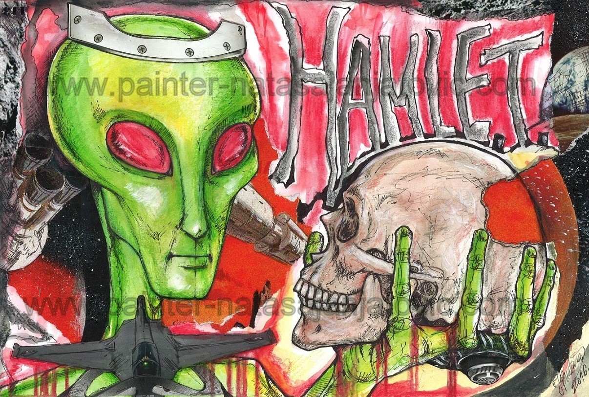 HAMLE.T./HAMLE.T.,crtež i kolaž/drawing and collage, 38x25,50 cm